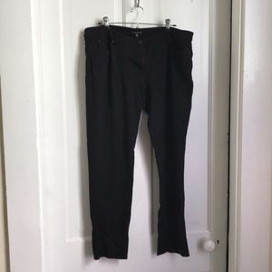 Black stretch pants